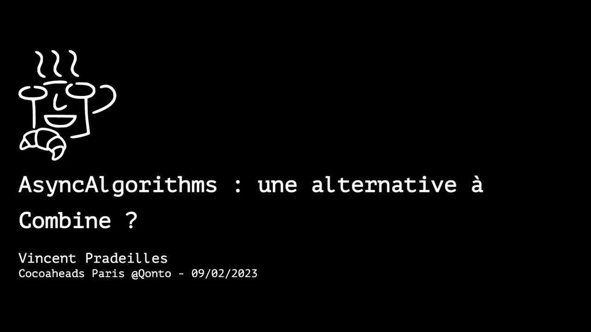 C'est lundi. 
Et on a les vidéos de <a href="/cocoaheadsparis/">CocoaHeads Paris</a> de février chez <a href="/getqonto/">Qonto</a> : async.techconnection.io/cocoaheads-par…
