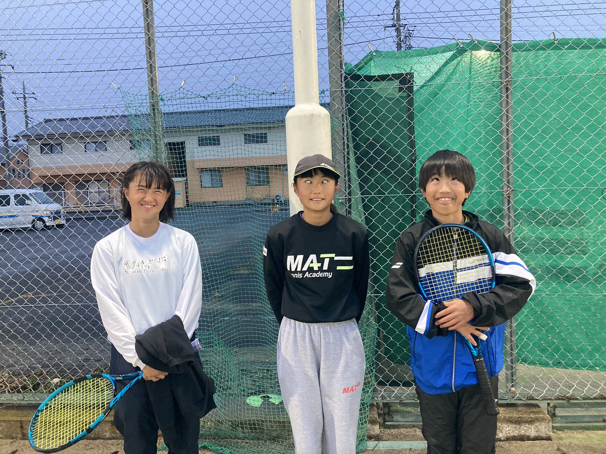 matmaebashi's tweet photo. 2023年
全国選抜ジュニアテニス選手権大会 U-12 ・ U-14 県予選
14歳男子シングルス
４位
木ノ内朔太郎
12歳以下男子シングルス
準優勝　林駿吾
12歳以下女子シングルス
優勝　吉田青生
４位　尾崎由奈

４名は関東大会に出場します！
応援よろしくお願いします！ https://t.co/5OsBcBk4Vg