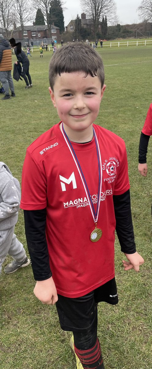 GoldsbroughTara's tweet photo. Jack has made a great start to his healthy half term diary. A walk round the lake with his Football on Saturday and on Sunday he was picked man of match by the opposition and his coach ⚽️@BarughGreenPE @PrimaryBg https://t.co/sbH6a3grFi