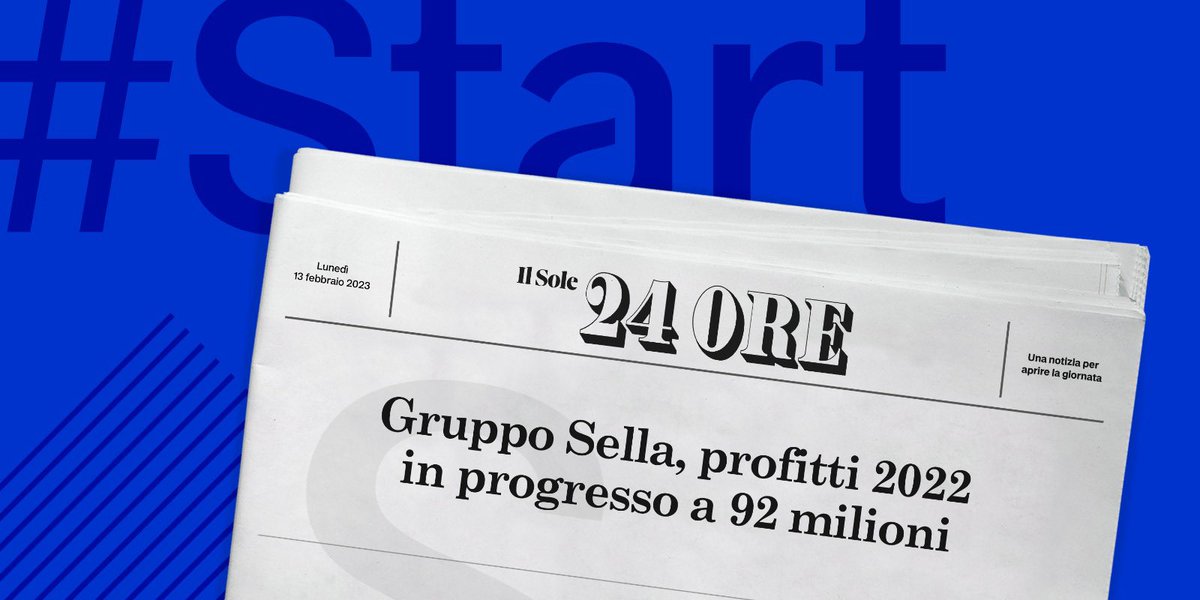 SellaInsights's tweet photo. Bilancio positivo per il Gruppo Sella: utili in crescita in tutti i settori di attività e record per il margine di intermediazione. Dati riportati sul Sole24Ore di oggi. #Start #13febbraio https://t.co/hQqboTxrXd