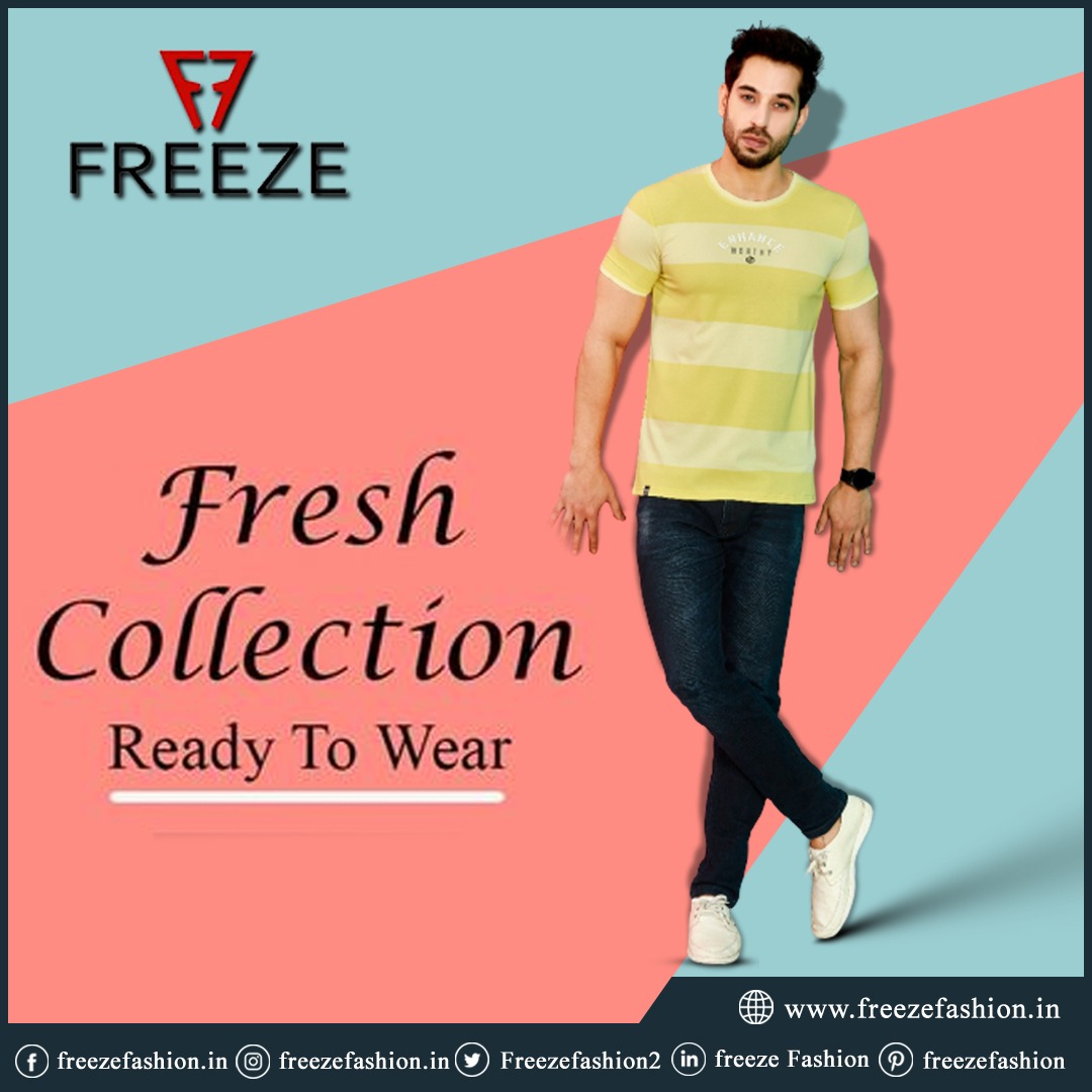 Fresh Collection Ready to wear Freeze Fashion 
#freezefashion #mensfashion #tshirt #mensstyle #contactnow #style #fashion #menswear #swag #blue #boystsshirt #boysstyle #online #shopping