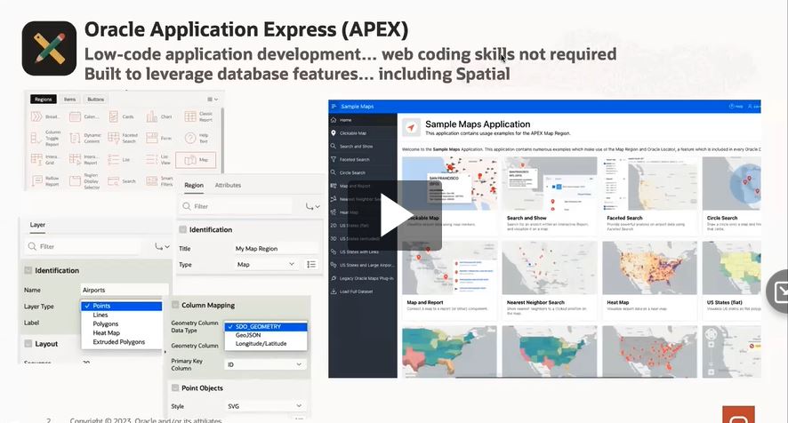 karinpatenge 🌈 (@kpatenge) on Twitter photo Take <a href="/OracleAPEX/">Oracle APEX</a> to the next level with #OracleSpatial otube.oracle.com/media/1_yf02gh… #interactive #maps #location @cczarski David Lapp Take <a href="/OracleAPEX/">Oracle APEX</a> to the next level with #OracleSpatial otube.oracle.com/media/1_yf02gh… #interactive #maps #location @cczarski David Lapp