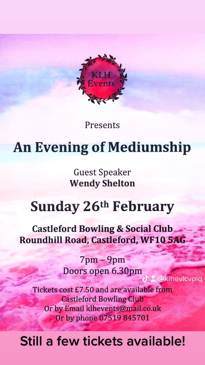 Few tickets still available, don’t miss out!!!