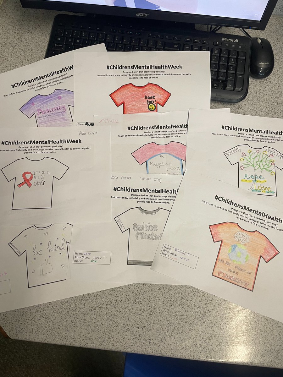 10TVJ tutor getting involved in the competition for #ChildrensMentalHealthWeek. It's been a great week promoting positivity and connecting face to face in Tutor, we will be continuing the positivity this week! <a href="/Elloweshallspo1/">Ellowes Hall Sports College</a> <a href="/EllowesHouse/">Ellowes House Competitions</a>