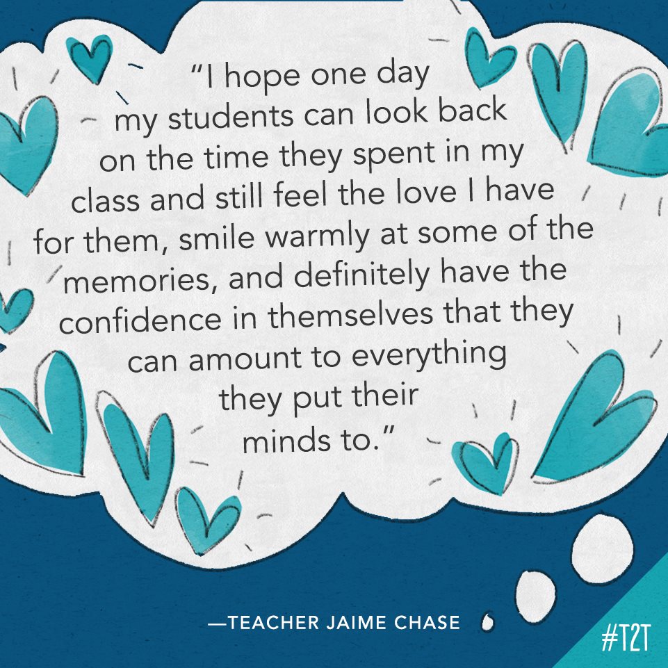 teacher2teacher's tweet image. Years from now, what do you want your Ss to remember? 

(Inspiration via T @JaimeChase17)