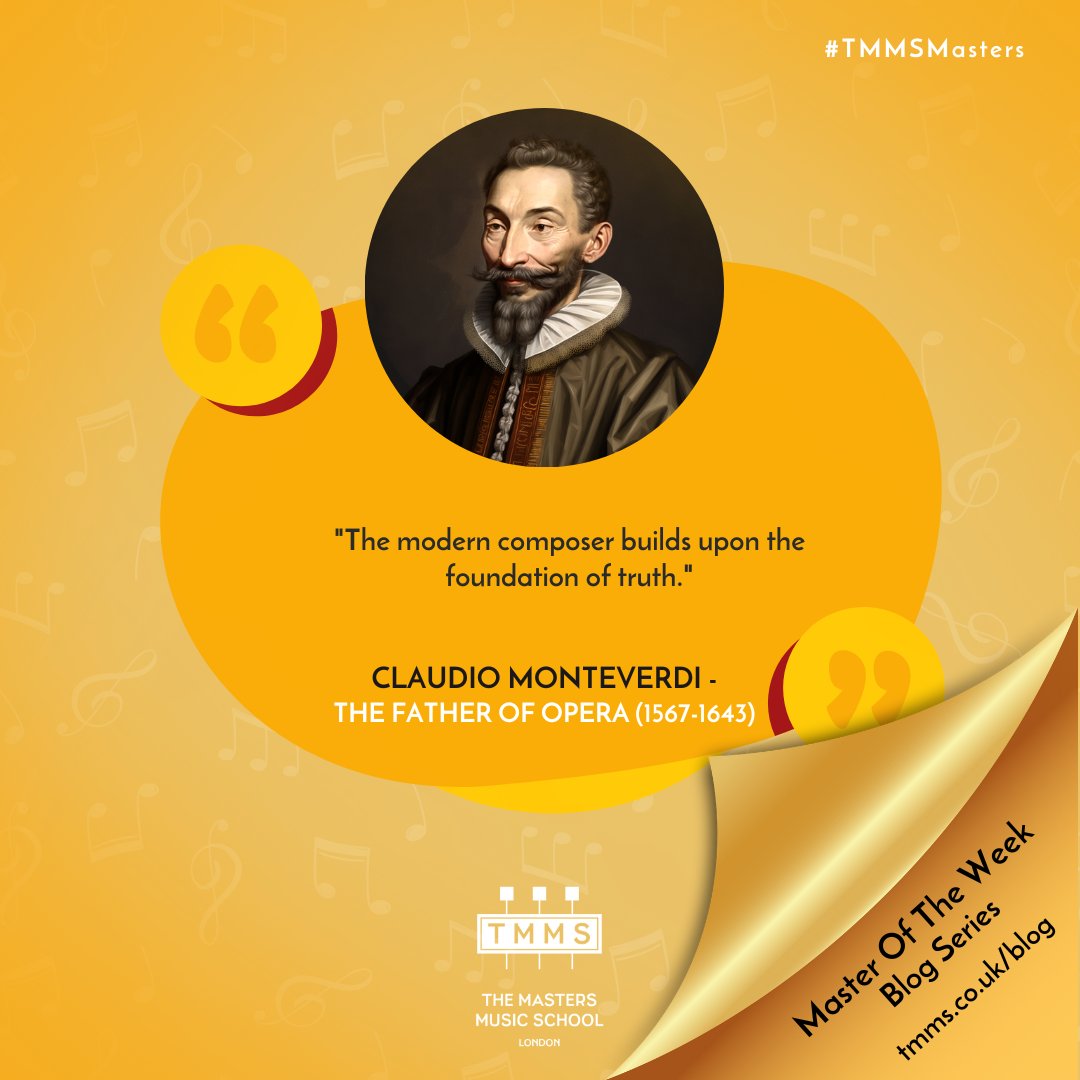 Discover the innovative and ground-breaking techniques that earned Monteverdi the title of 'father of opera.' #ClaudioMonteverdi #TMMSMasterOfTheWeek #tmms #tmmslondon