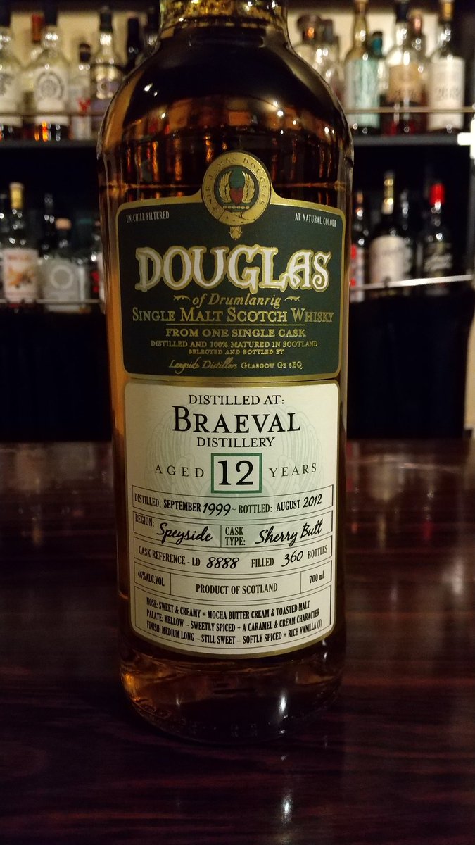 Premier1023's tweet photo. DOD  ブレイヴァル12y宜しくお願いします！
#板橋　#バー　#プルミエ　#ウイスキー　#braeval　#hunterlaing　#douglasofdrumlanrig　#TWLC　#みんなのBAR https://t.co/iolKMyU0Hu