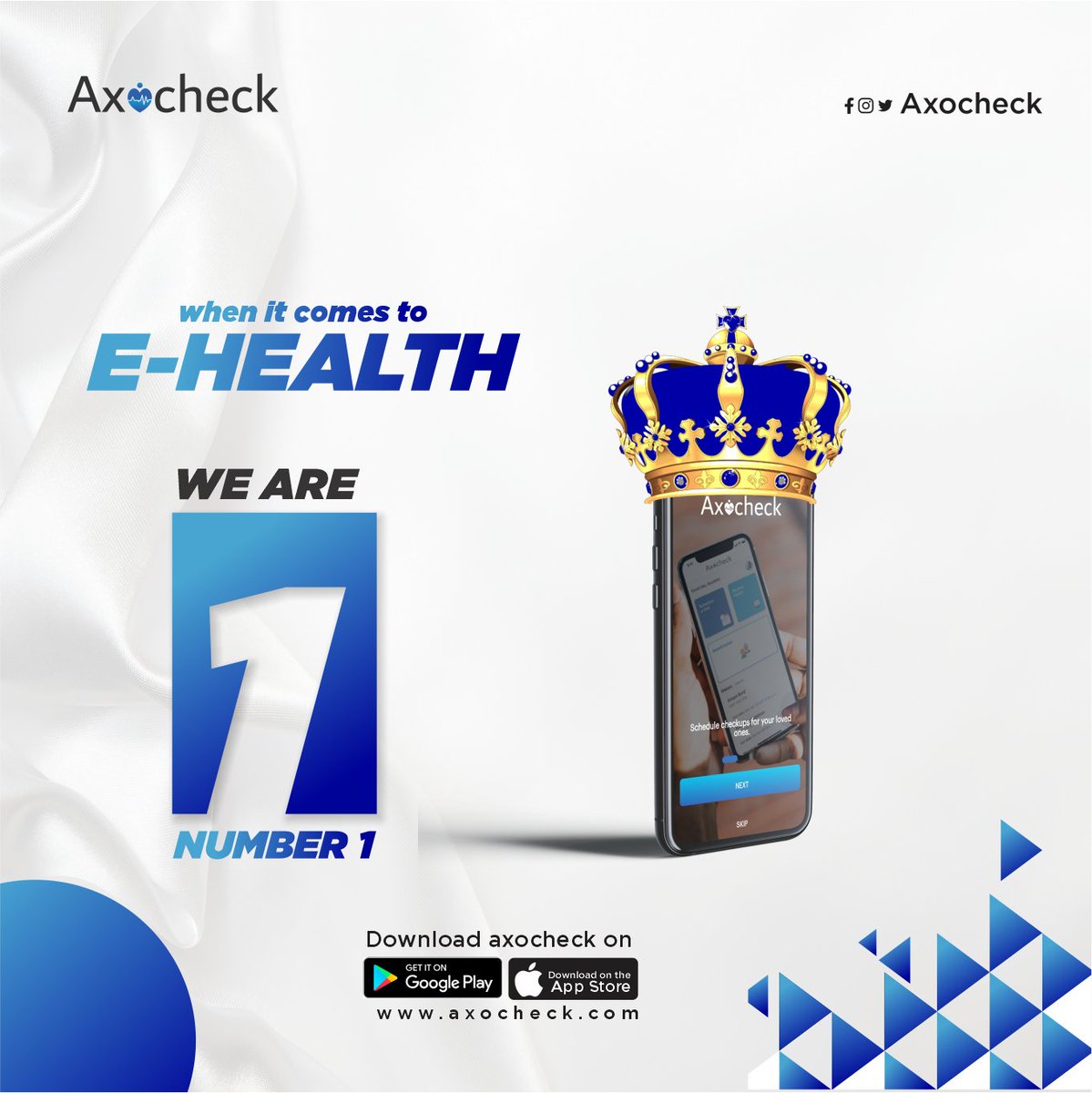 axocheck's tweet photo. We hold on to our bragging rights as the best in the sector we play. We serve peace of mind just from the comfort of your home. We are axocheck. We encourage you to keep moving and working to be the best version of yourself. Have a great week ahead. #axocheck #axocheckapp https://t.co/hTsdC6uy1P