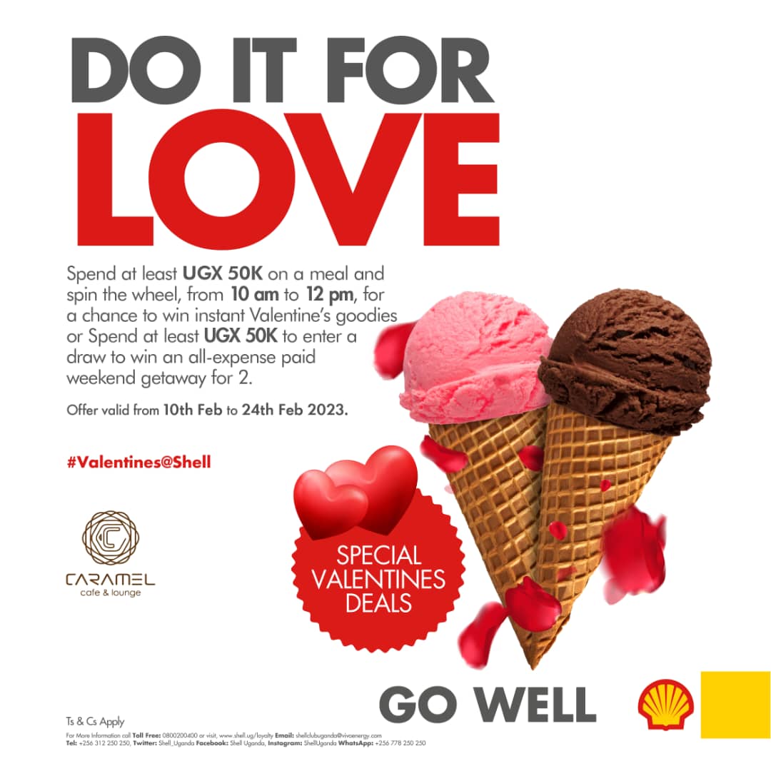 AdKamara_'s tweet photo. Spend atleast 50k on a meal at selected cafes to apin the wheel between 10am-12pm to win goodies or spend atleast 50k to win an all expense paid trip for 2
Offer is on till 24th February
#ValentineAtShell https://t.co/hkY1HgQehc