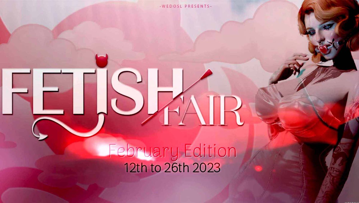 MediaSL1's tweet photo. FETISH FAIR Event – February 2023
✔️ #Virtualworlds ✔️ #MediaSl ✔️ #Metaverse
⭐ join https://t.co/AaO41oZ8bz Discord: https://t.co/S8R6esljwl
#EventSL #FashionSL #FetishFairEvent #MediaSL #Secondlife #secondlifestyle #SL
https://t.co/XgzNwGWA6g https://t.co/U66CcHcZZL