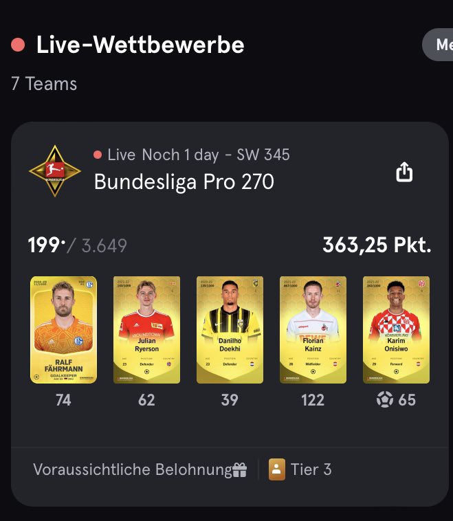 Top 200 entspannt erreicht🤙🏽🤙🏽<a href="/sorare_buli/">Sorare Bundesliga</a> <a href="/NoTimeW3/">NoTime</a>