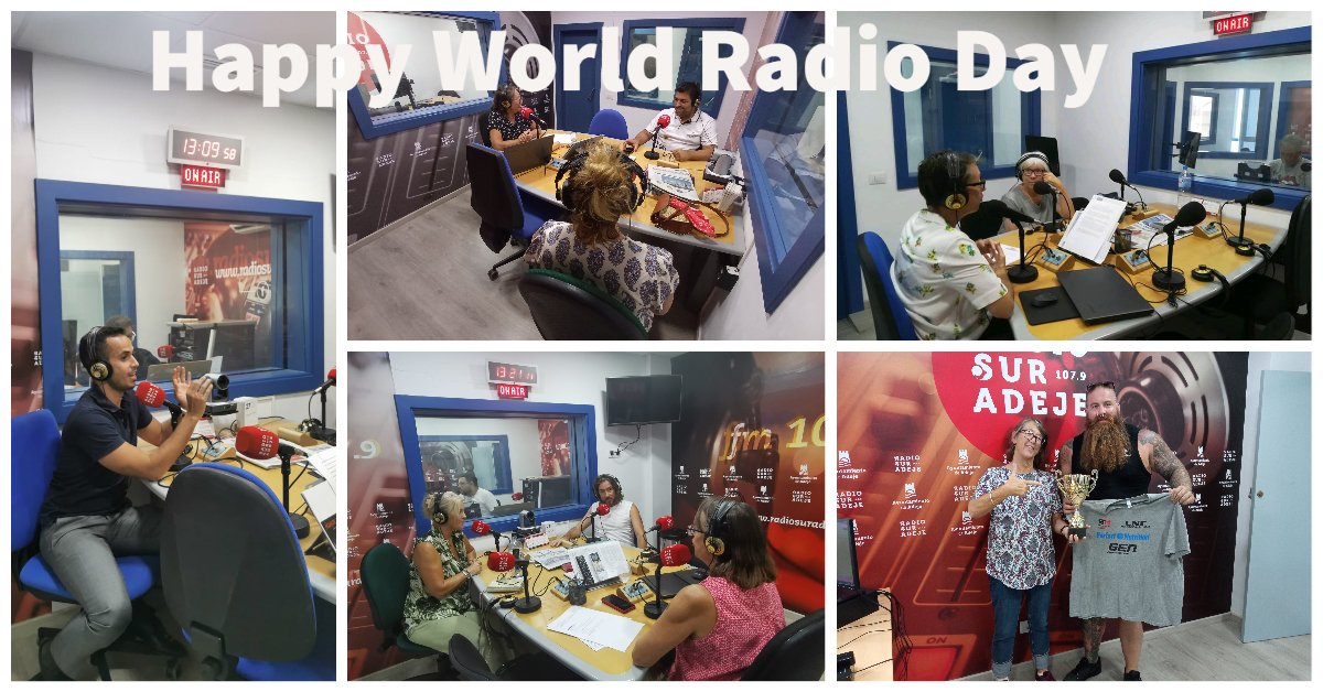 It's World Radio Day - Radio Sur Adeje, and English Time will continue to work to bring you the best in local public service broadcasting #worldradioday #publicservicebroadcasting #localradio