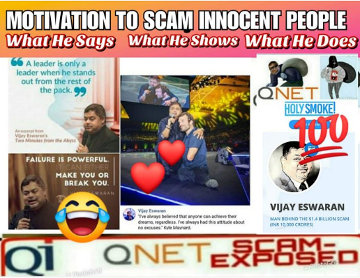 ChetanNaresh1's tweet photo. The only thing worse than a scam is a successful scam. 💯#QnetScam
.
#qnet #qnetofficial #qnetindia #qnetscam #qnetfraud #qnetcompany #qnett #qnetindonesia #qnetrussia #qnetpro #mlm #qnetvip #qnetindia #absoluteliving #networkmarketing #qviclub #official #Nightingaleofindia https://t.co/MW9iMhd3E7