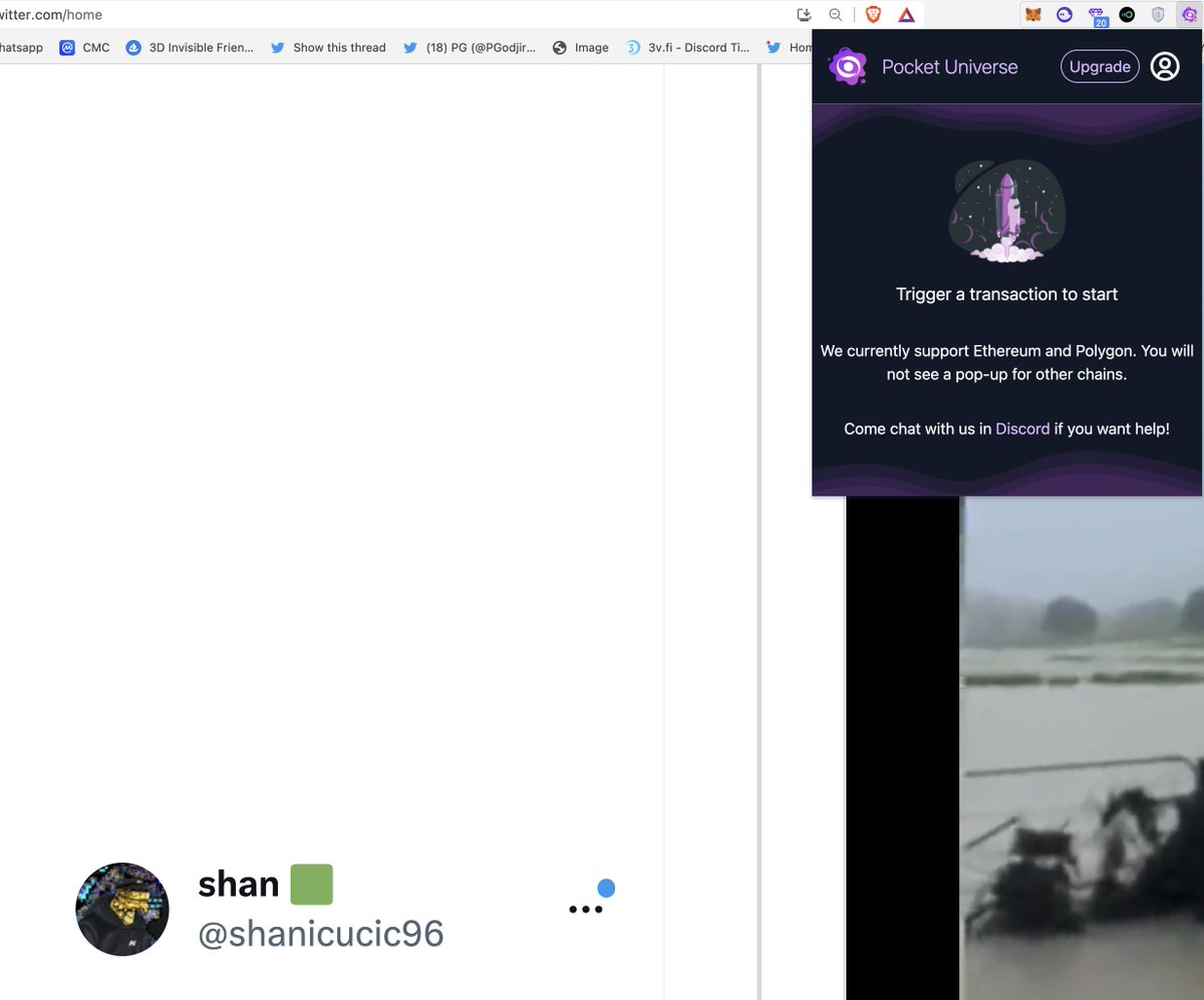 shanicucic96's tweet photo. Every single day seeing people lose their NFTs 😕

Until it happens to you, won't realise it can happen to you.

I am gonna giveaway some ETH and some WLs for  few people that 
1. RT this
2. Install either @PocketUniverseZ or @stelolabs and post a picture with twitter ID👇 https://t.co/9OyLEpqC6C