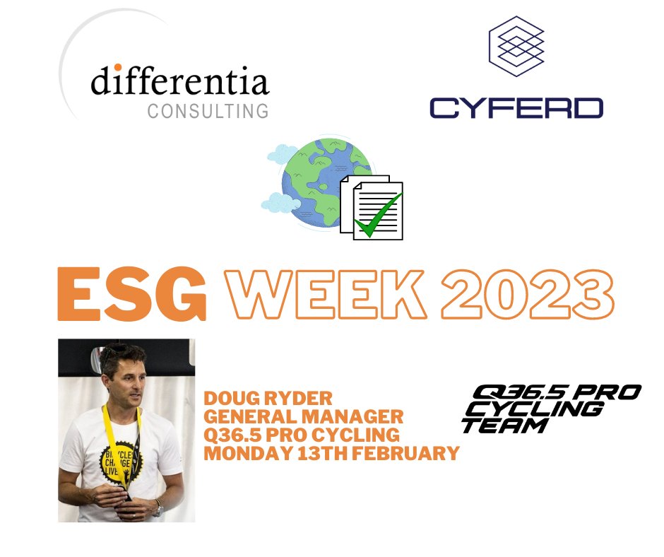 QVUK's tweet photo. Join us this lunchtime for Day 1 of our #ESGWeek with a customer story by Doug Ryder at Q36.5 Pro Cycling Team.

Live on YouTube, Facebook and LinkedIn, the week-long event is the perfect opportunity to learn more about #ESG and ESG reporting. https://t.co/baWikbekYb https://t.co/oYEPZvZLVJ