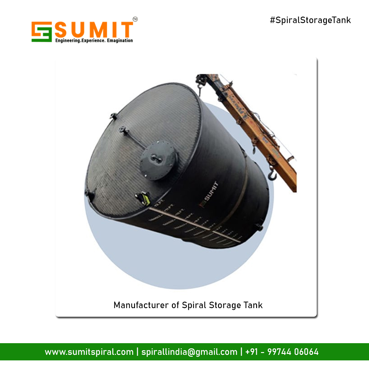 ChemicalTank's tweet photo. Spiral storage tanks from a trusted manufacturer in Ahmedabad. Get the best-in-class storage tanks for your needs, crafted with high-quality materials and expert craftsmanship. Choose from our wide selection of sizes and styles to find the perfect fit for your project. https://t.co/CH1wMjCot7