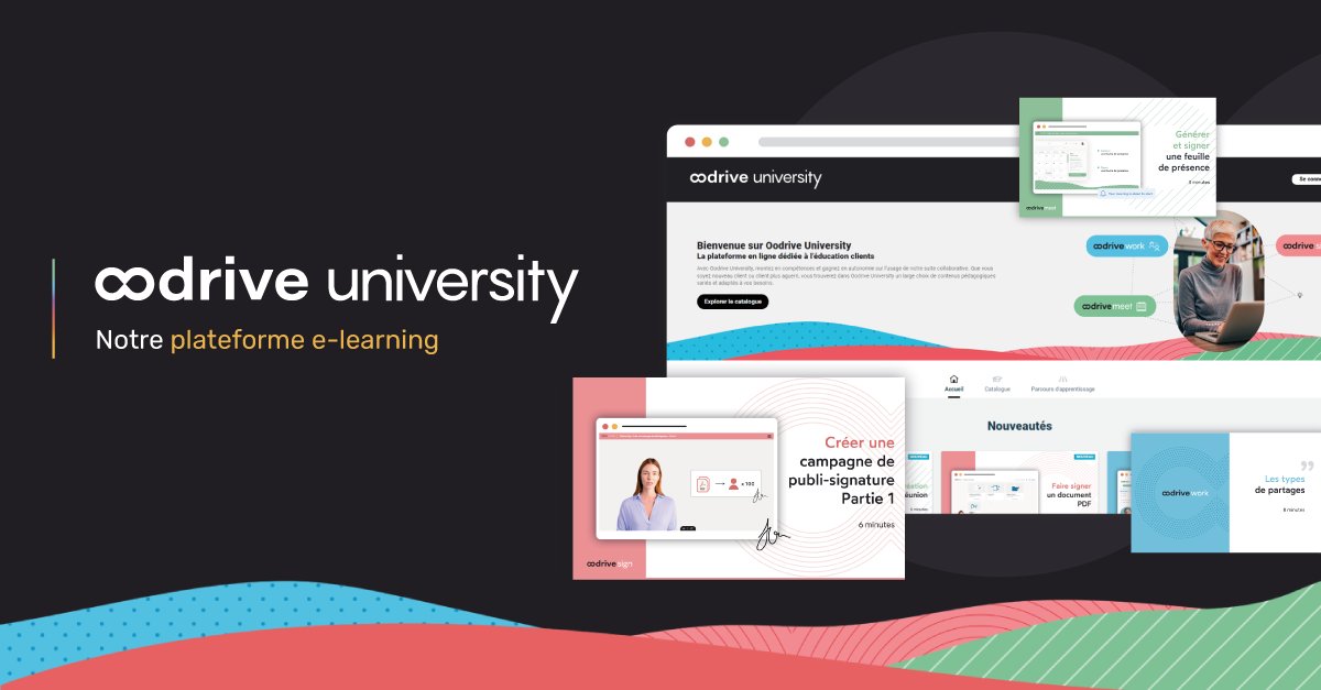 OodriveOfficiel's tweet image. Lancée il y a quelques mois, notre plateforme e-learning #OodriveUniversity rencontre un joli succès😊
Plus de 5️⃣0️⃣0️⃣ apprenants !
La plateforme propose déjà 3️⃣6️⃣cours et parcours d’apprentissage interactifs sur l’ensemble de notre #SuiteCollaborative. 
oodrive.com/fr/produits/oo…