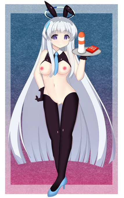 逆バニーの絵を上げた日は逆バニーの日なので、ノアに着てもらいました 