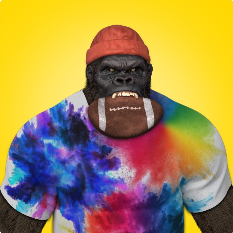 RoguePrimates's tweet photo. So.....
Who won the #SuperBowl    ?
#Rhyanna or the #UFOs?

Good morning, news reader
#PrimatesBack 
@NFTCreativeCA https://t.co/dGQb7lZinT