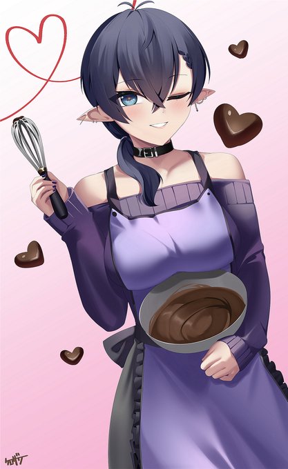 明天就是情人節惹💜準備好抽姐姐的手作生巧克力了嗎ヽ(=^>ω・^=)丿
 #TT013Art 