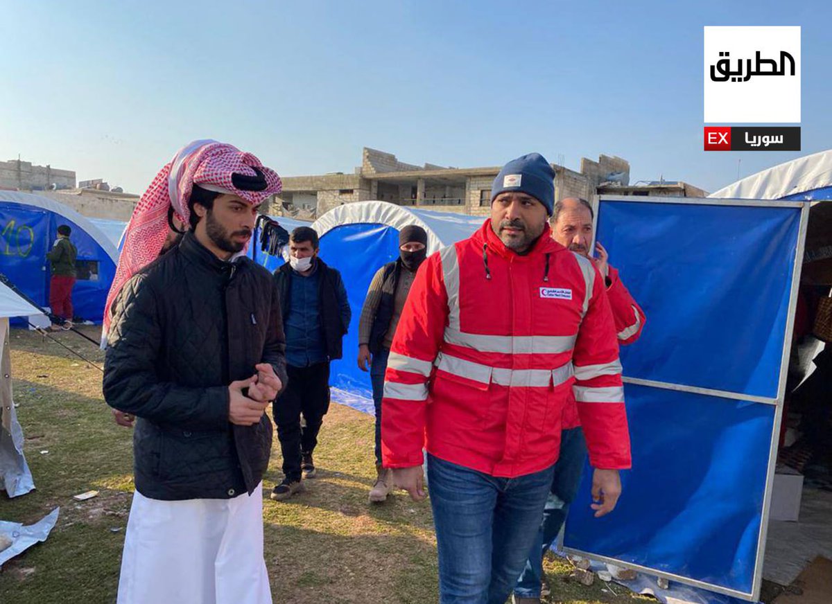 RaninTamim88's tweet photo. #Syria
The continued flow of #Qatariaid to the cities and villages affected by the #earthquake that struck #northernSyria https://t.co/ZkKtoewWuT