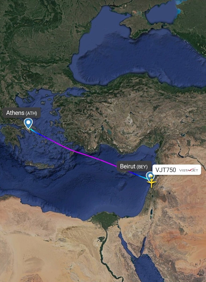 LebanonJets's tweet image. @vistajet #9HVID arrived in #Beirut Monday from #Athens and expected to continue to #Paris (LBG)