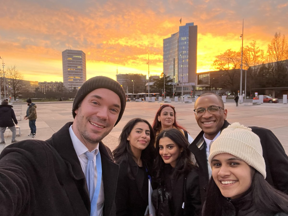 JulianCaletti's tweet photo. Just completed the #UNITAR UN Immersion Programme Winter Edition! Five days in cold but sunny Geneva, with a packed agenda including UNHCR, OHCHR, WTO and plenty of UN career development workshops! https://t.co/FW0GZpLfaT