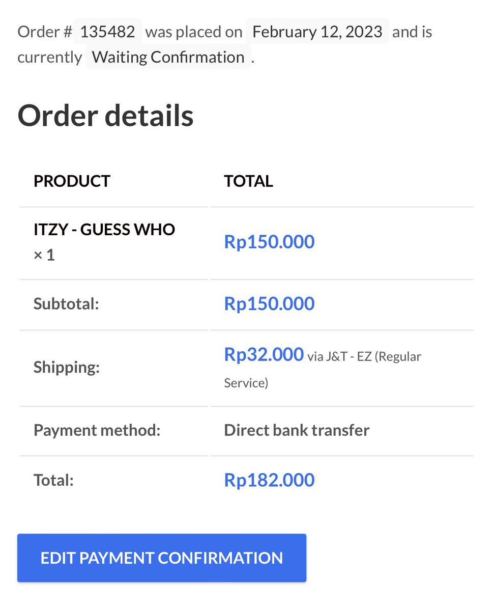 Dimaasprtmaa's tweet photo. Halo admin @mecima_shop @mecimapro Nama saya Dimas, tanggal 12 februari kemarin saya beli album Itzy “Guess Who” melalui website mecimashop. Namun pada saat transfer, saya lupa untuk menulis berita transfer nya. Apakah akan berpengaruh ke orderan saya? Terima kasih. https://t.co/7T11y41Jj6