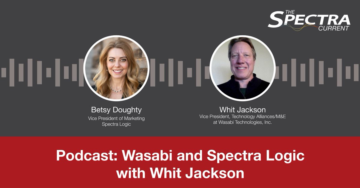 TimBeck7's tweet photo. What are Whit Jackson’s personal philosophies, how did the @wasabi_cloud name come to be, and where do industry leaders see the #cloudstorage market heading? Tune in to this episode of the #SpectraCurrent for an insightful conversation with @betsydoughty. https://t.co/JkvMxZXREj https://t.co/FscOZeGpQM