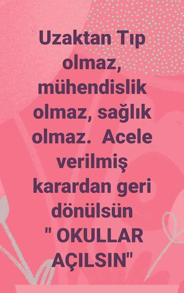 Üniversiteleri açmalı...