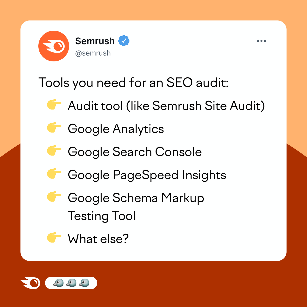 semrush's tweet photo. What would you add? https://t.co/81VKJ1rbLZ