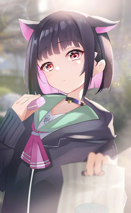バレンタインにチョコじゃないけどマカロンを上げるカズサ再掲しておき