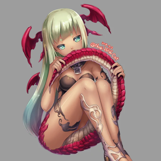 バレンタインの代わりにチョコ肌置いておきますね(過去絵) 