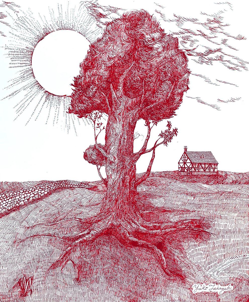 ArtworksYuko's tweet photo. Fairy Home
Ink on paper 

#fairyhome #inkonpaper #ink #drawing #picture #painting #pen #art #artwork #artist #fineart #ペン画 #ドローイング #美術 #アート #芸術 https://t.co/fEFGFGmH88