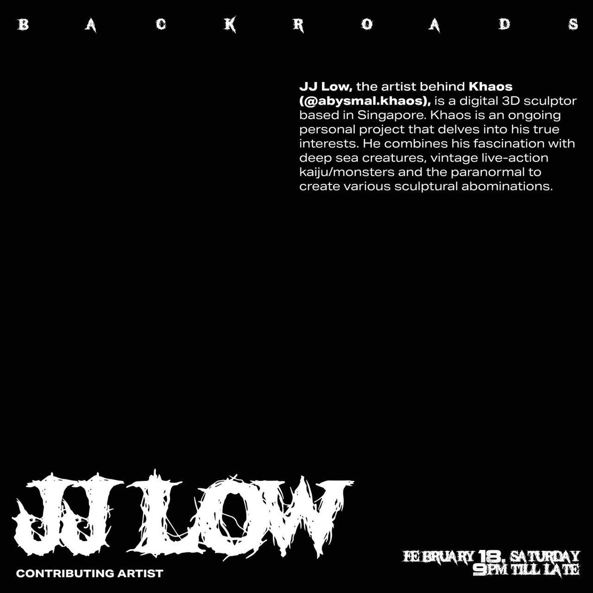 Endless Return: Backroads Artist lineup #2 JJ Low or Abysmal Khaos <a href="/RefractionDAO/">be</a>