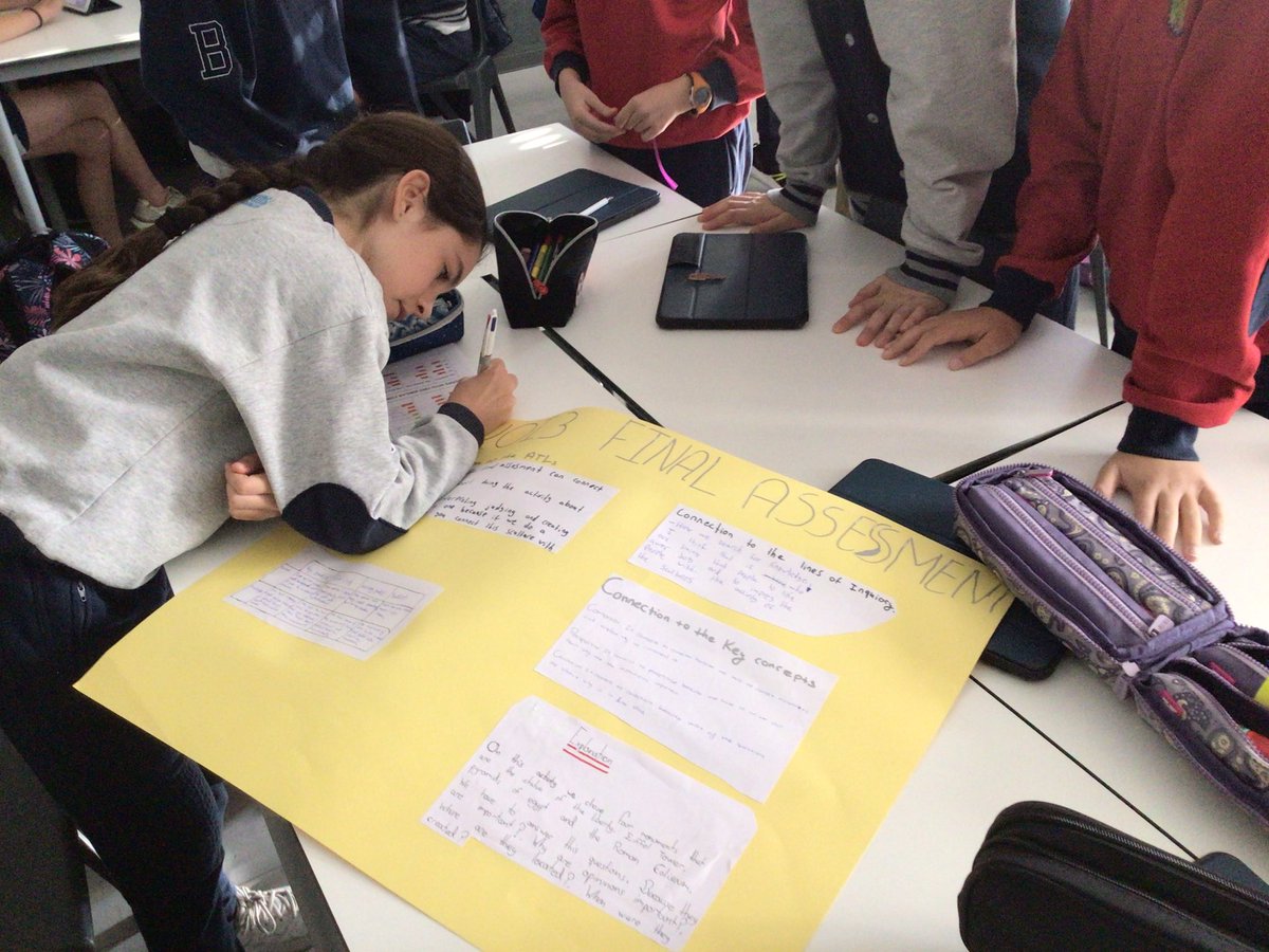 Challenging P6 from <a href="/Colegio_Brains/">Colegio Brains</a> #lombillo to design their final assessment (what, why, how..) to match the central idea ‘Limits are defined by our knowledge’ 
Later they will have to carry out their plans and assess their results. Looking forward to their reflections. #IBPYP