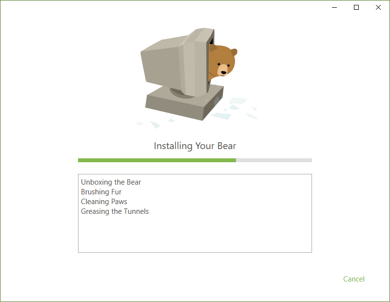 matsvm's tweet photo. What a fun way to install @Tunnelbear on a monday ;) https://t.co/FtVpYemRdU