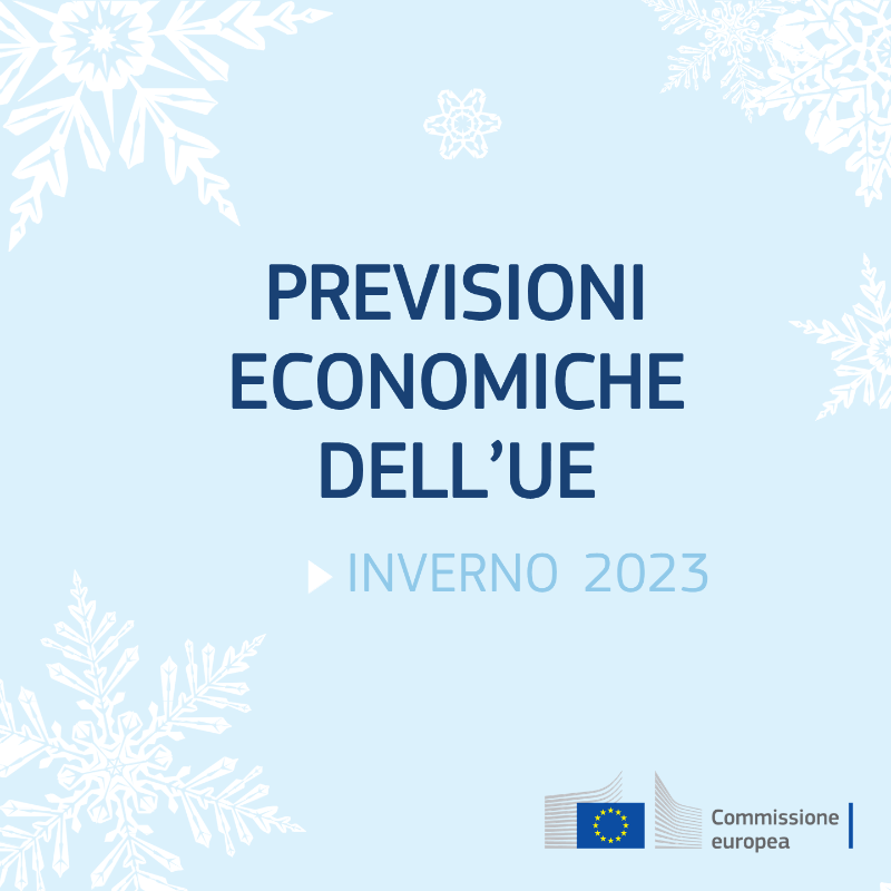 europainitalia's tweet photo. La Commissione UE ha presentato le previsioni economiche per l'inverno 2023 #ECForecast: al rialzo le prospettive di crescita e leggermente al ribasso le stime sull'inflazione.

I dati ⬇️
