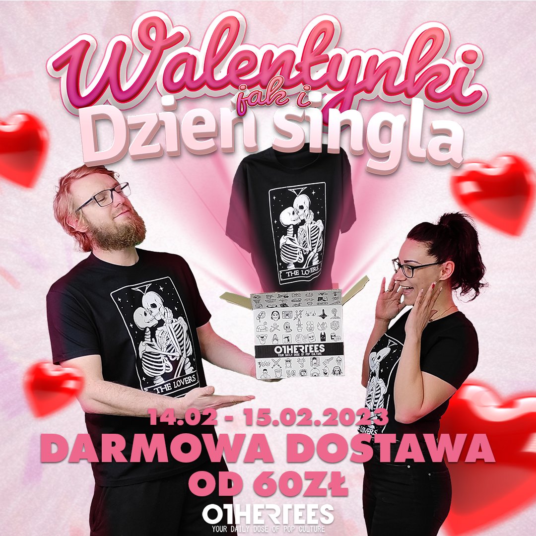 ❤️❤️❤️Wyraź z nami swoją miłość!❤️❤️❤️
Zrób prezencik i nie płać za dostawę!
othertees.com