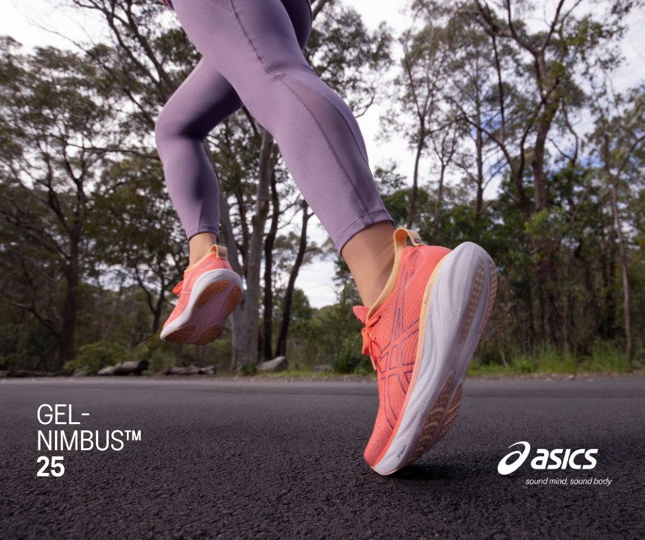 Nothing feels better than the new GEL-NIMBUS™ 25 shoe. A running shoe that provides smoother transitions and softer-than-ever landings. Shop now – link in bio @asics_za @totalsports_sa #SoundMindSoundBody #NothingFeelsBetter #GELNIMBUS #ASICS #FootwearPartner
