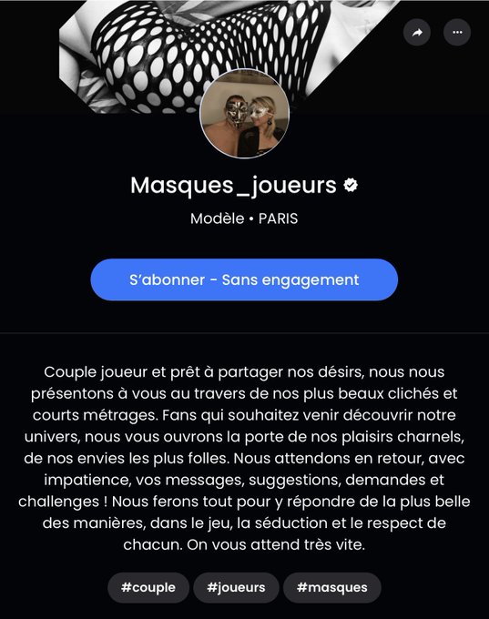 Salut les coquins 💋  Je vous pr&eacute;sente un nouveau couple sur MYM 🥰 vous allez vous r&eacute;galer car ils envoient<a href="/tag/snapchat"class="tags"><span>#snapchat</span></a><a href="/tag/snaphot"class="tags"><span>#snaphot</span></a>