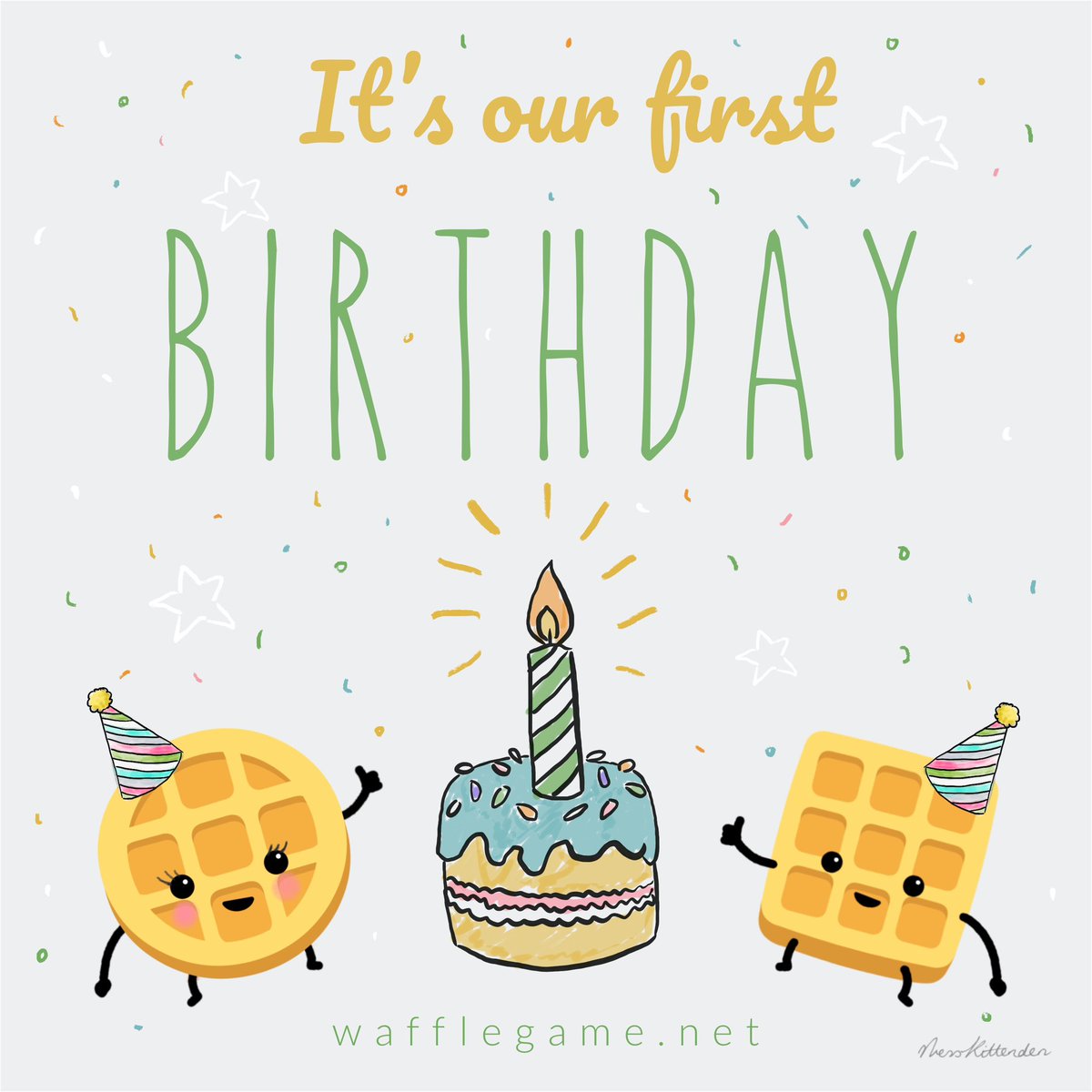 thatwafflegame's tweet image. 🎉 Waffle is 1 today! 🎉 What a big day! Remarkably, Mrs Waffle &amp;amp; I have been running this game for a year now, &amp;amp; have served up over 125 million waffles. Good grief! Thank you so much for playing! 🥂

Play at 🧇 wafflegame.net 🧇#happybirthdaywaffle #MondayMotivation