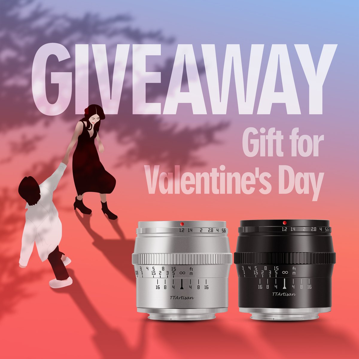 TTArtisanCN's tweet photo. 💞VALENTINES DAY GIVEAWAY💞
➡️How to win：
1. Follow us @TTArtisanCN
2. Like and Retweet 
➡️Terms and Conditions: 
-Winners will be announced on February 21. 
-Prize 1 x TTArtisan 50mm f1.2 
-Mount available: E/EOS-M/X/MFT/Z/L/RF 

#giveaway #photography #50mm #photographer https://t.co/kfCsCbpkXX