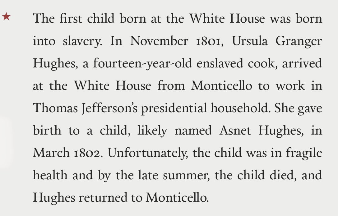 Mybembery13's tweet image. So NASTY.
Even America’s House was built using Slave’s labor. After built it was mostly staffed w Slave labor. Apparently, househld costs came out of the President’s salary so it was cost effective to bring his Slaves from home.
#BHM
#Reparations4ADOS
whitehousehistory.org/press-room/pre…
