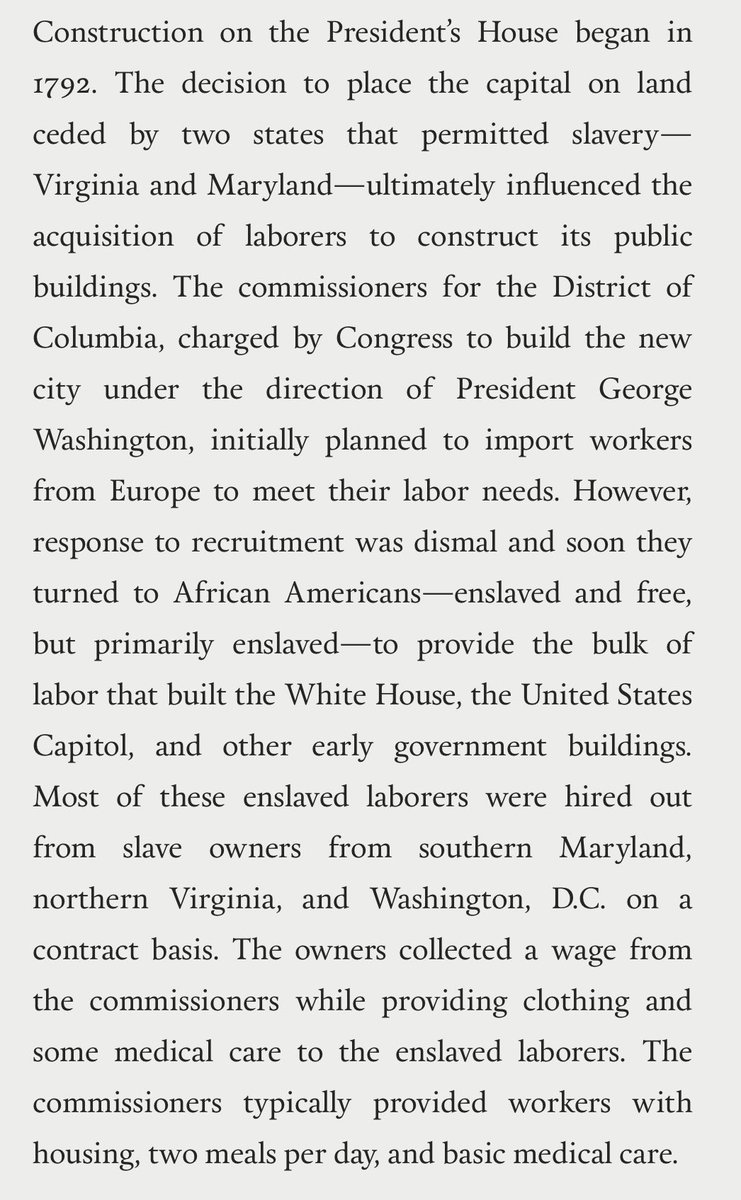 Mybembery13's tweet image. So NASTY.
Even America’s House was built using Slave’s labor. After built it was mostly staffed w Slave labor. Apparently, househld costs came out of the President’s salary so it was cost effective to bring his Slaves from home.
#BHM
#Reparations4ADOS
whitehousehistory.org/press-room/pre…