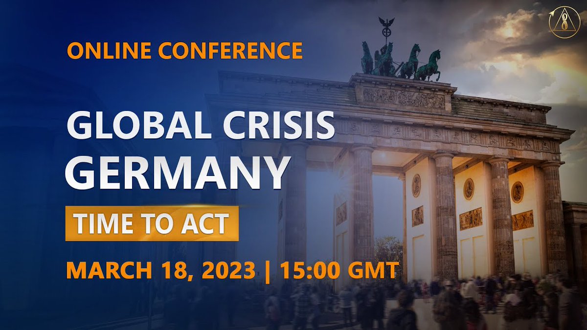 CreativeScty's tweet image. 🇩🇪  #GlobalCrisis #Germany. Time to Act | March 18
#Live #conference on the following topics:

🔸 #EnergyCrisis 
🔸 #Inflation &amp;amp; #economic situation
🔸 Social crisis
🔸 #Climate forecast for the next few years
🔸 #CreativeSociety as a #solution 

Join:
🟡 youtube.com/watch?v=HOArW3…