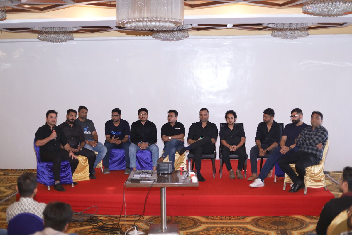 🚀 QAble lit the fuse on a night of unforgettable fun and learning at the Rave Test Party.

 Speakers: <a href="/naveenkhunteta/">Naveen Khunteta</a> <a href="/MukeshOtwani/">Mukesh Otwani</a> <a href="/SanjayKumaarr/">Sanjay Kumar, SelectorsHub Creator</a> 

Sponsors: <a href="/QAbleHQ/">QAble</a> <a href="/test_scenario/">Testscenario</a> <a href="/JignectT/">JigNect Technologies</a> <a href="/PrimeQASolution/">Piyush Patel (PrimeQA Solutions)</a> <a href="/calidadinfotech/">calidadinfotech</a>

Community Partner: <a href="/thecsqa/">Community of Software QA</a> 

#RTP #Ahmedabad