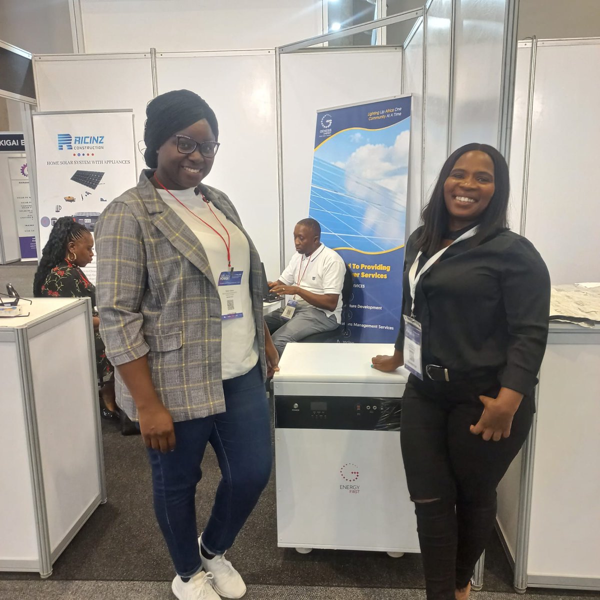 _GenesisEnergy's tweet photo. Last week was an eventful one!
 
We would like to recognize our very capable Country Director for #SouthAfrica Yolanda Mabuto - for holding it down at the @SolarPower_RSA 
 
Thank you for the support industry colleagues!

#solarpower #solarpowerafrica https://t.co/KMnA4Udqmo