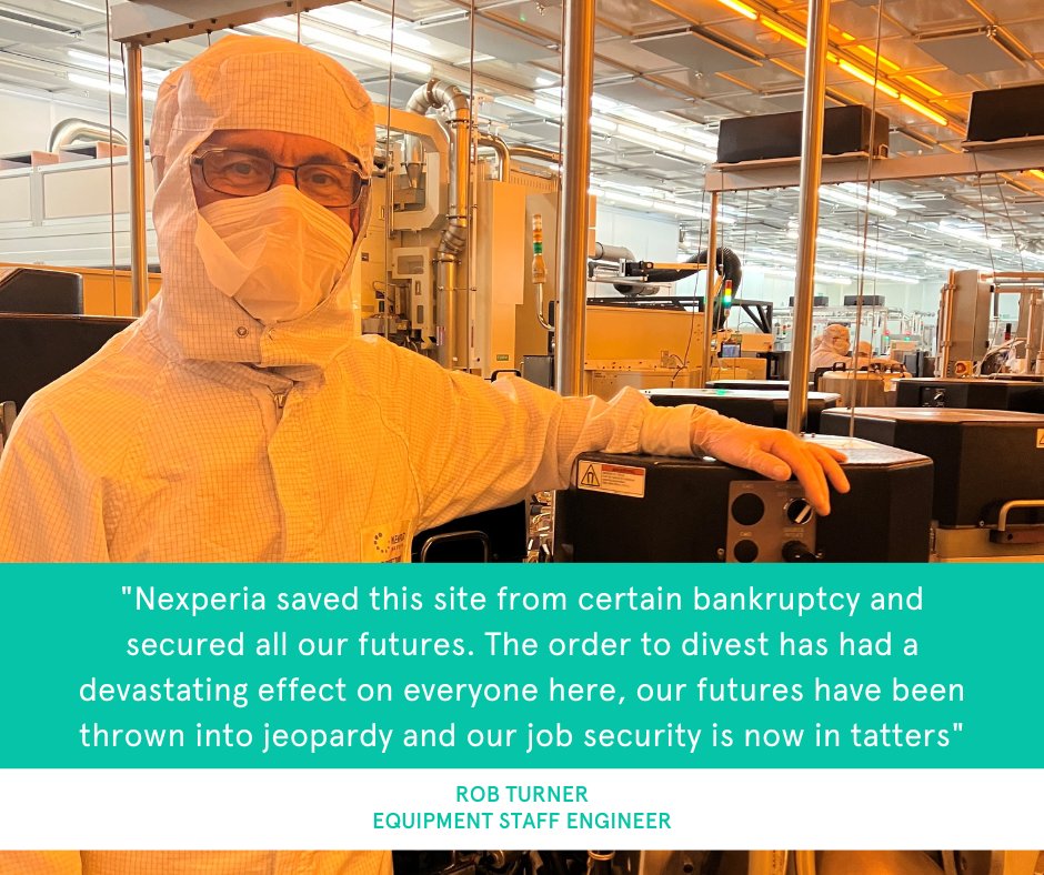 Robert Turner is an equipment engineer in the PVD area of #semiconductors He is now concerned about his future career. @Nus_Ghani @MelJStride @michelledonelan @PrifWeinidog @beisgovuk @DWPgovuk @CommonsDCMS #workersrights #SaveOurJobs #nexperia