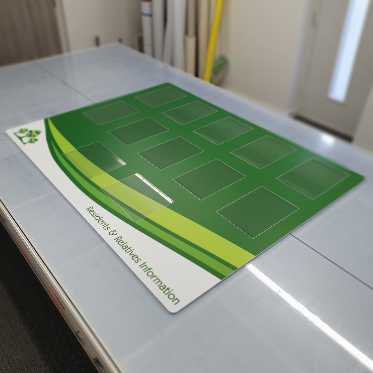 rcgraphix's tweet photo. Here's another custom information board recently produced for Wood Care Group.
These #InformationBoards are created to suit your business needs and make a great tool to communicate information to your staff and visitors.
#DisplayBoard #NoticeBoards #BarnsleyIsBrill #Yorkshire https://t.co/5BT5bh30Ht